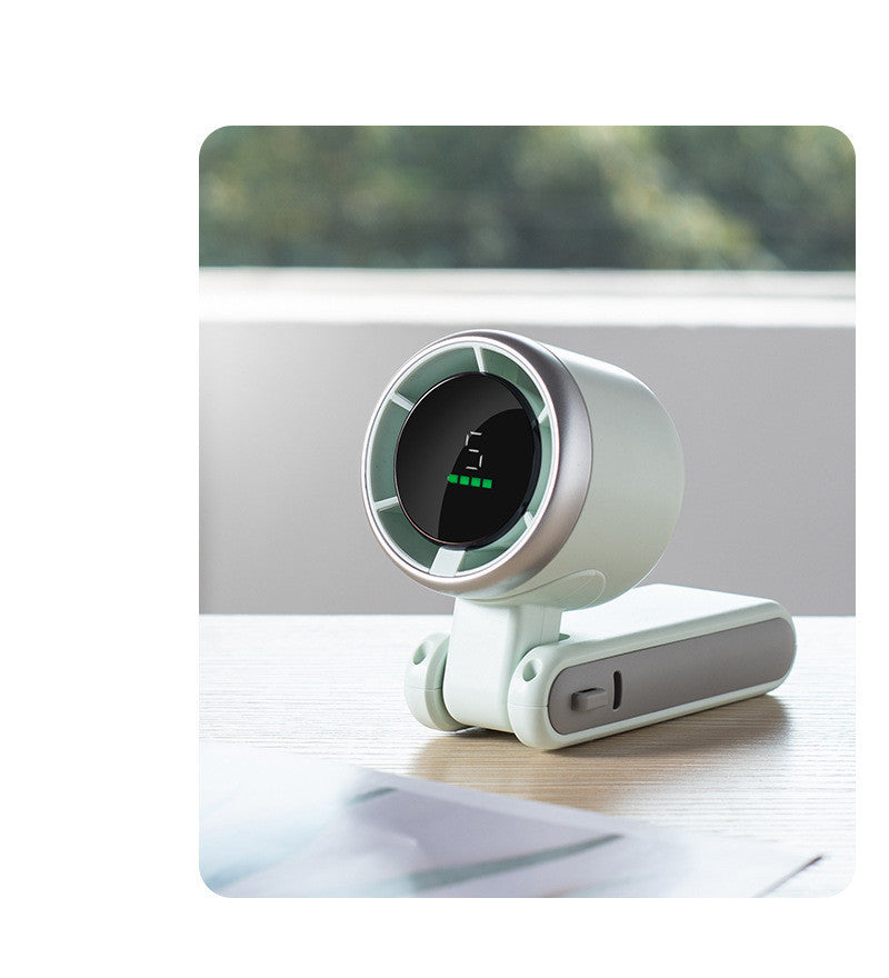 3-in-1 Foldable Mini Fan – Handheld, Desktop, and Neck-Hanging | 180° Design with Type-C Charging