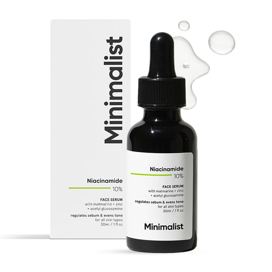 10% Niacinamide Serum for Acne Control & Oil Balancing with Zinc | Pore Minimizer for Face | Clears Acne Marks & Blemishes for Even Skin Tone | for Women & Men | 1 Fl Oz / 30 Ml